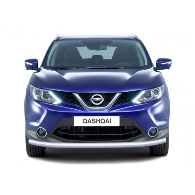 Защита переднего бампера одинарная 63мм (НПС) для Nissan Qashqai 2014-